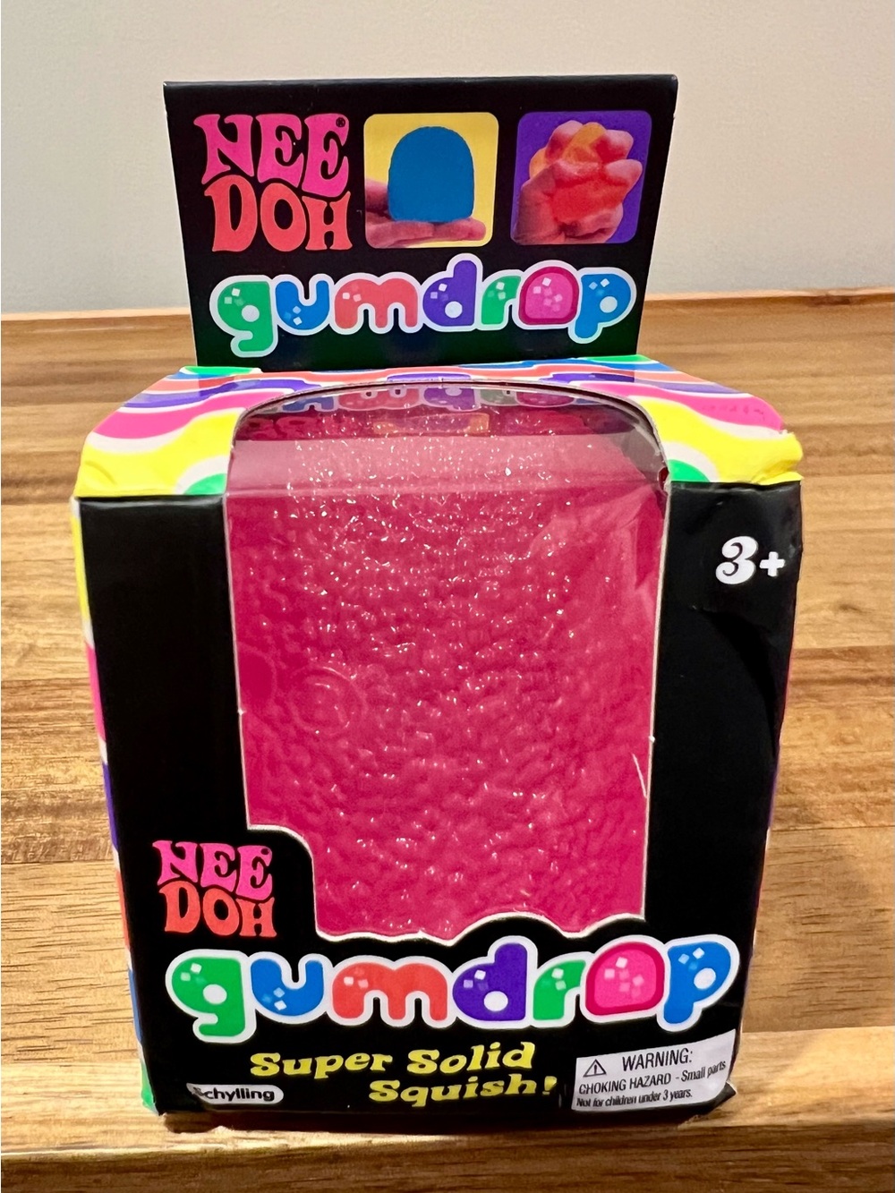 🔥🩷NeeDoh Gumdrop Super Solid Squish - Pink